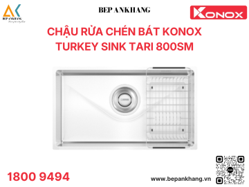 Chậu rửa bát 1 hố phong cách Nhật bề mặt mịn Tari 800SM